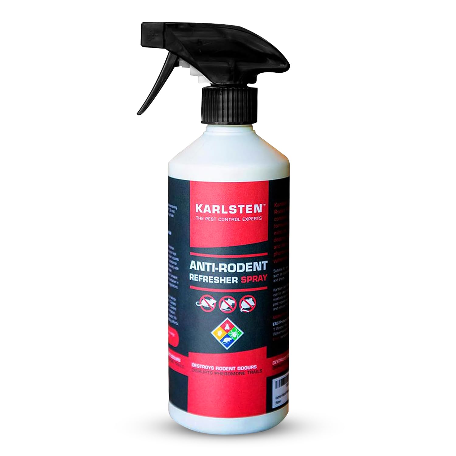 Karlsten Anti Rat and Mice Spray 500ml - Peppermint Oil Anti Rat, Mouse Spray, Natural Anti Rodent for Home Use, Peppermint Oil for Mice