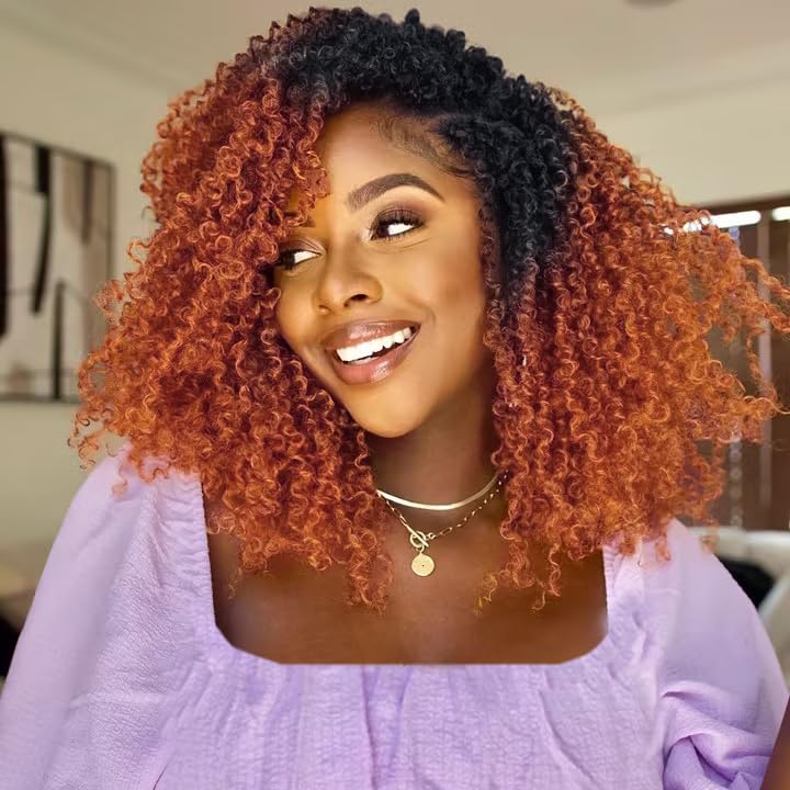 Amazon.com: COOKOO 10 Inch Yanky Twist Crochet Hair for Black