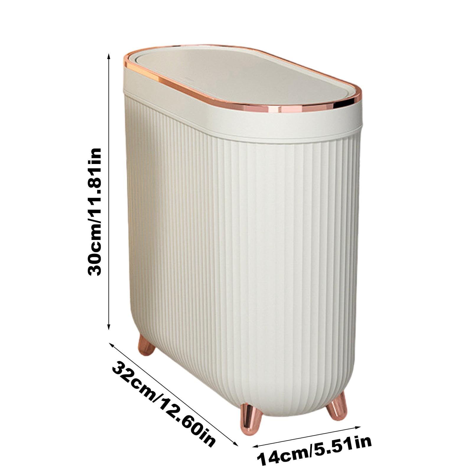 Contenedor De Basura De Basura Para Baño | Cubo De Basura De Papel | Higiénico Con Tapa, Basura De Basura Bajo El Fregadero, Basura Compacta Para Espacios