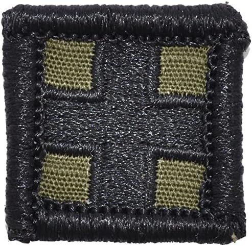 Patch brodé avec velcro Paramédic croix de vie bleue