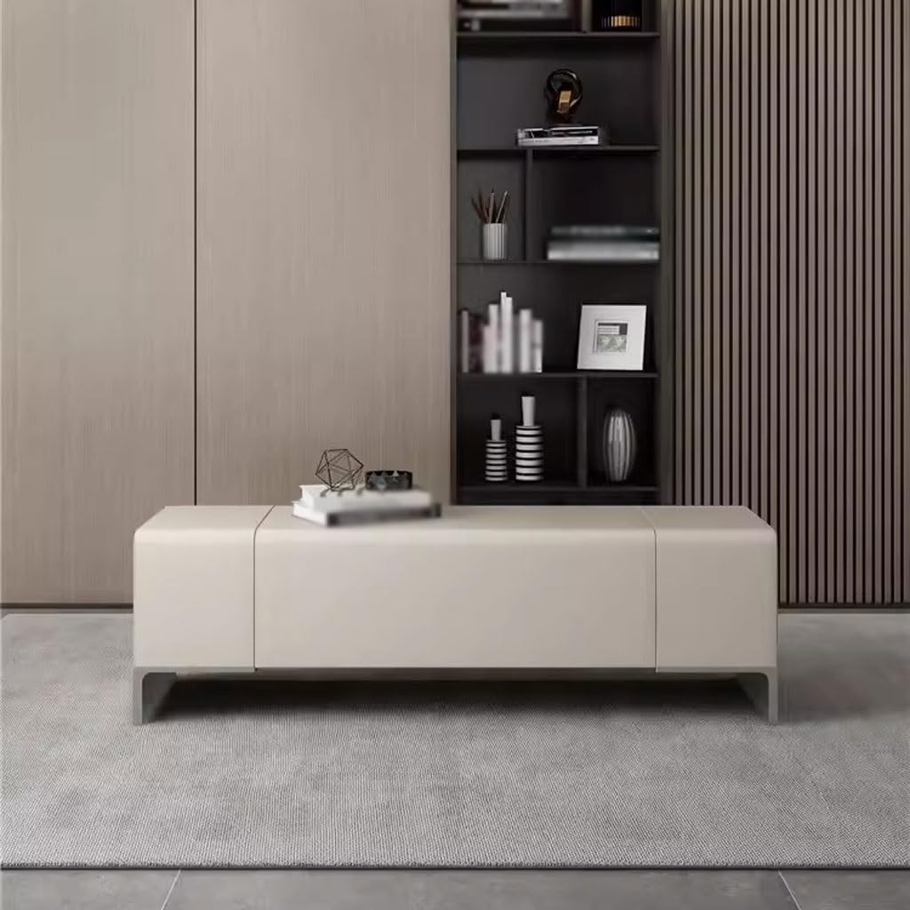 Generico Panca Leggera di Lusso Italiana - Elegante Sgabello per Soggiorno, Camera da Letto e toletta - Semplice Panca portascarpe con Comodi poggiapiedi - 150x42x45 cm