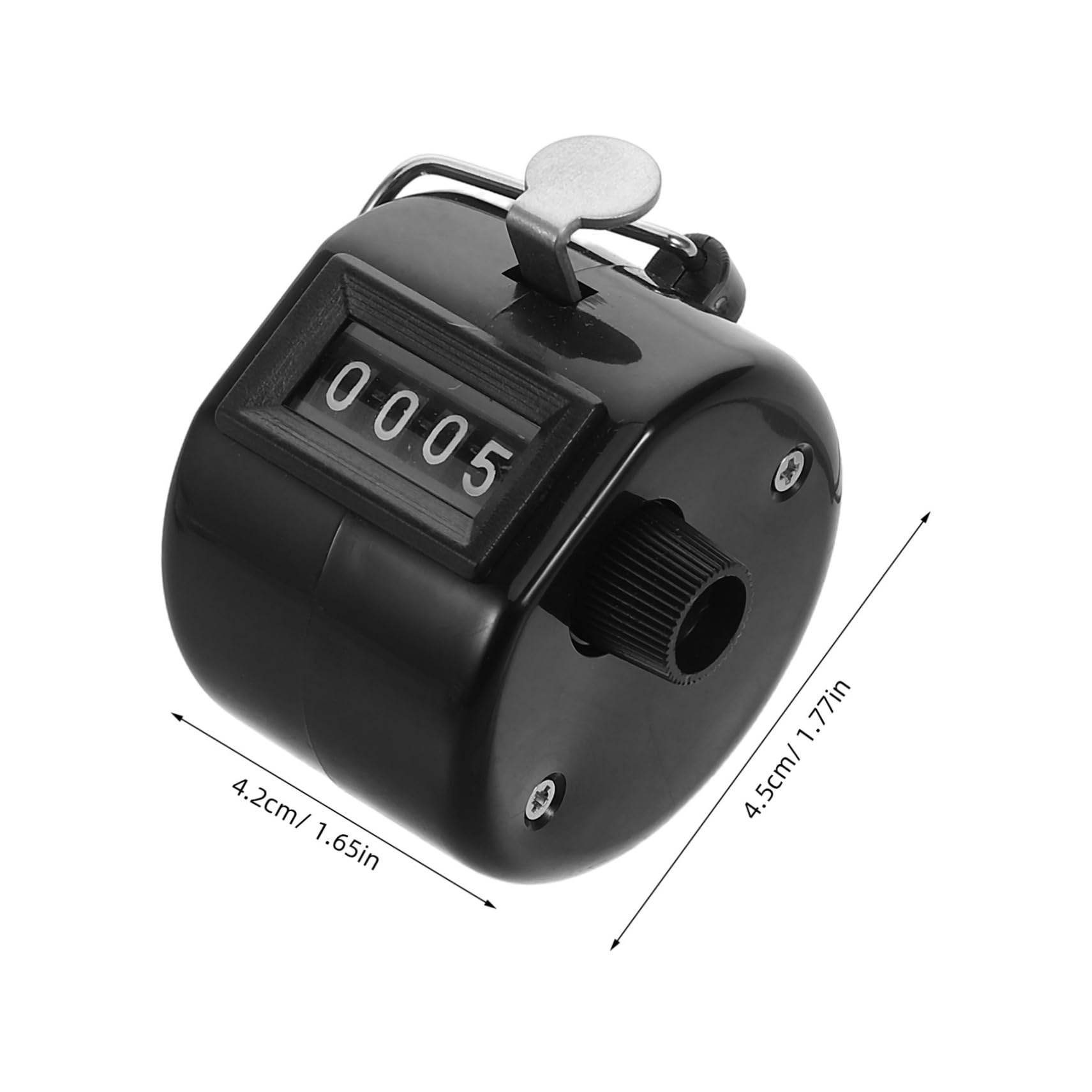 Abaodam Handheld Mechanical Pitch Counter Clicker Umpire Clicker for Accurate Golf Score Tracking Lightweight Design for Sports and Games Black