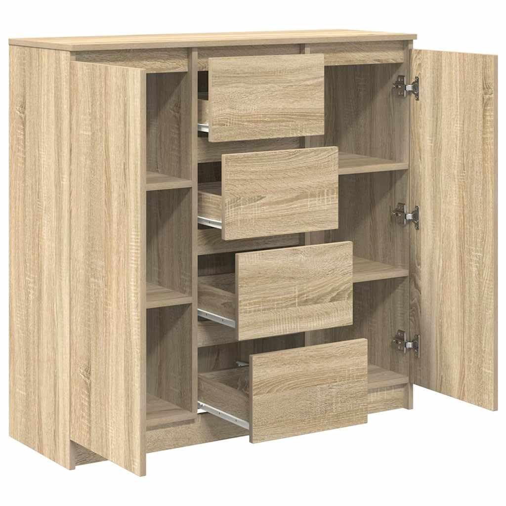 Credenza con cassetti in rovere Sonoma, 100,5 x 35 x 98,5 cm