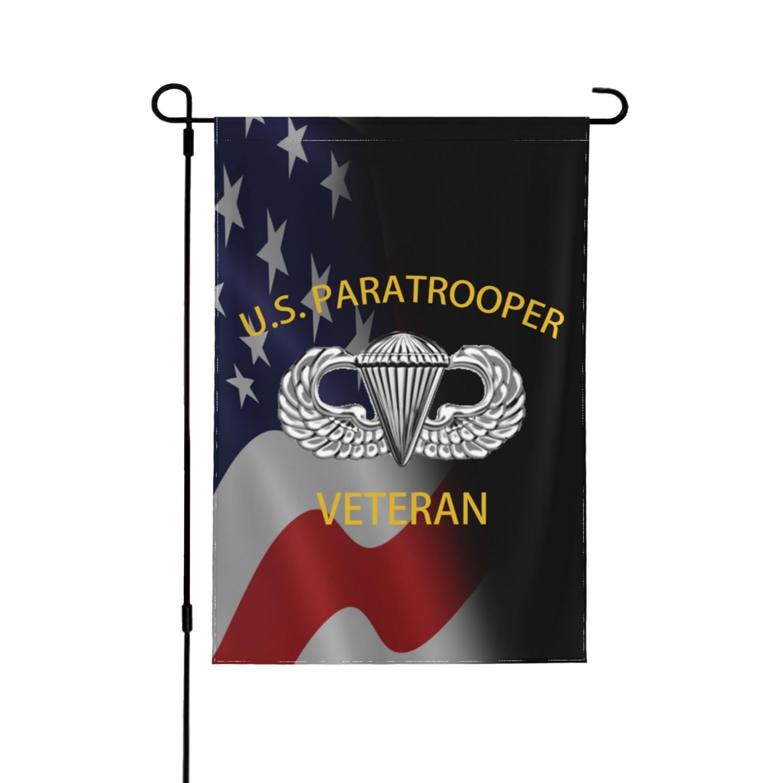 82nd Airborne Division US Paratrooper Army Veteran Double Sided Garden Flags Decoration Outdoor Home Yard Flags Banner 12.5"x18"9