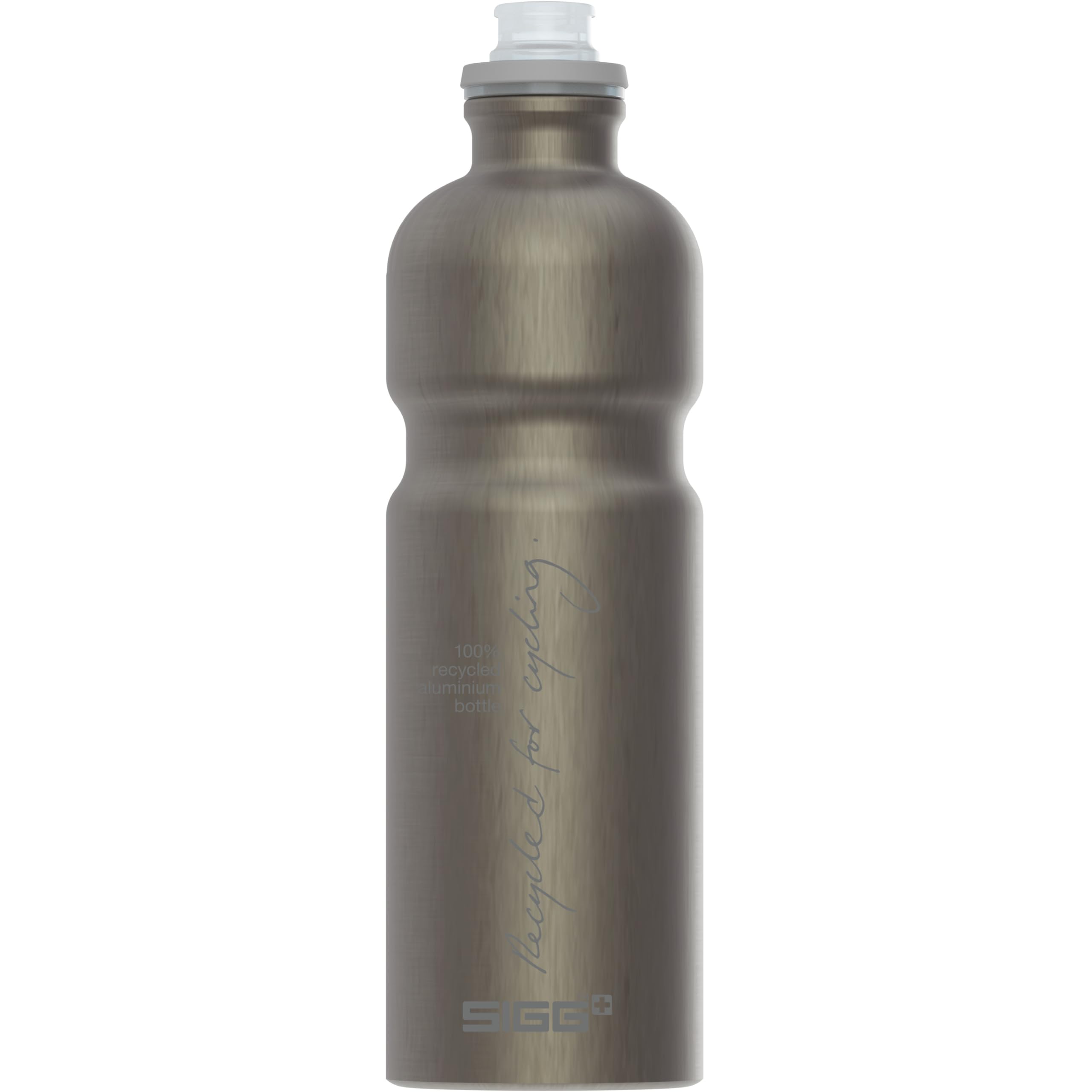 Sigg - Aluminium Bike Water Bottle - Move MyPlanet Smoked Pearl - Climate Neutral Certified - Lightweight - BPA Free - Smoked Pearl - 0.75 L