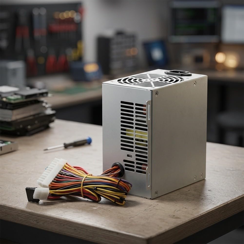 400W ATX Alimentazione Ricambio per FSP300-60THA | Costruzione in metallo con protezione da sovracorrente per aggiornamento PC