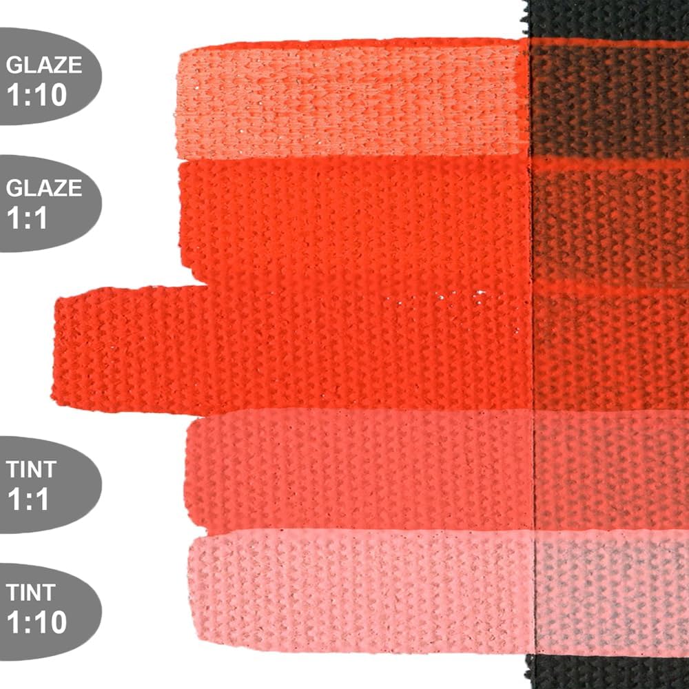 GOLDEN SoFlat Matte Acrylics, Cadmium Red Light, 16 fl. oz. Jar, Professional Acrylic Paint, Opaque