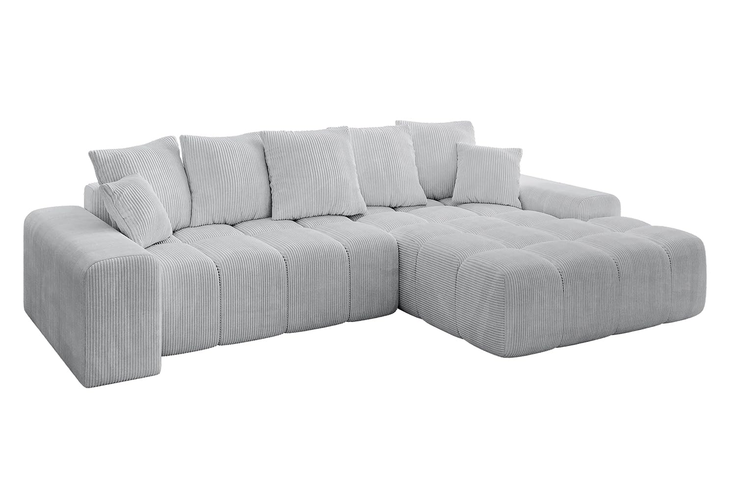ALTDECOR Ecksofa mit Schlaffunktion L-Form ENSI-L 267x164x69 - Grau