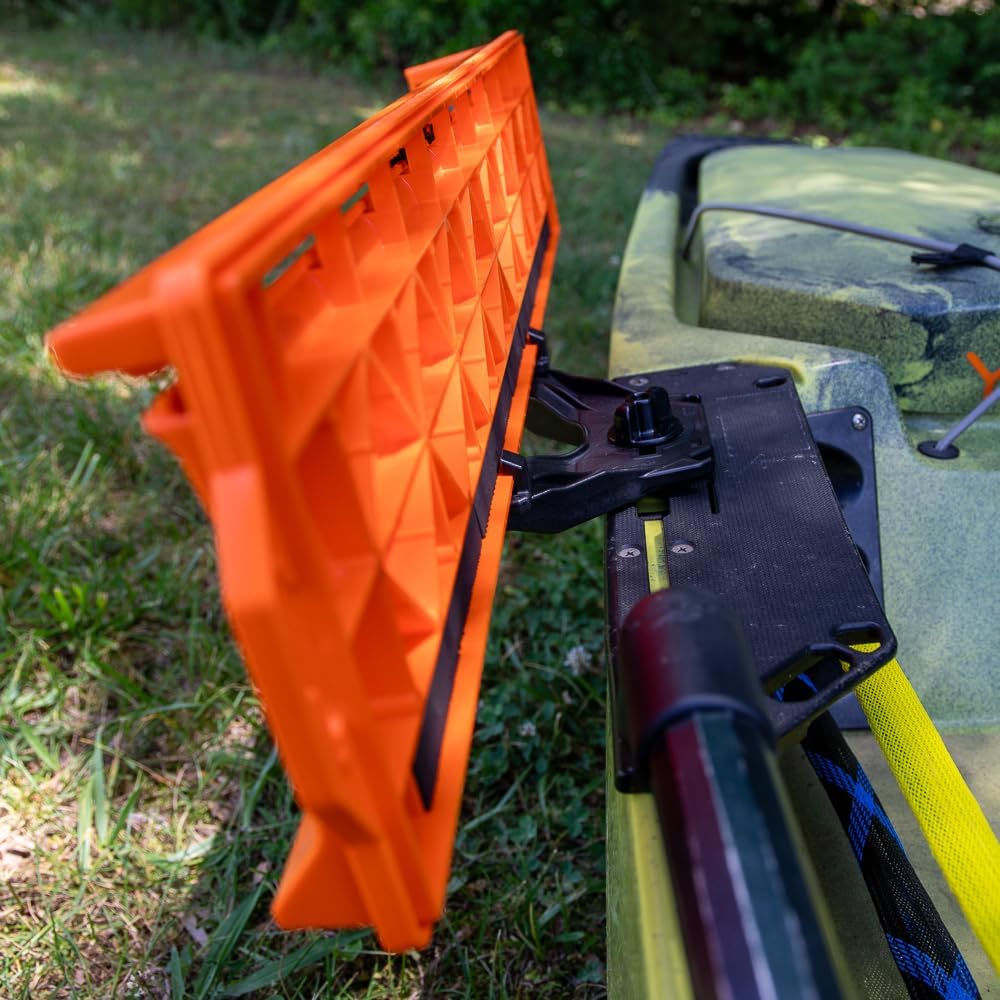 YakAttack LeaderBoard DoubleHeader Track Mount | Offset Holder for YakAttack LeaderBoard Measuring Board | Fits GearTrac, MightyMount & Most Factory Tracks | Made in USA