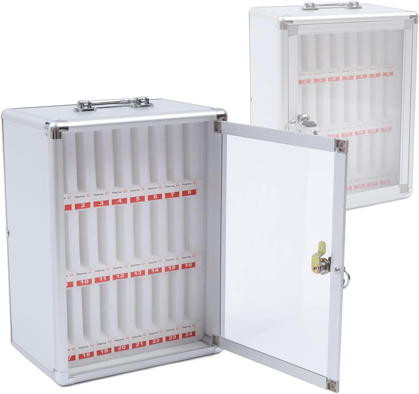 Cell Phone Storage Locker, Phone Locker Box for Classroom, Lockable Storage Box, Wall-Mounted & Portable, School & Factory,48 Slots