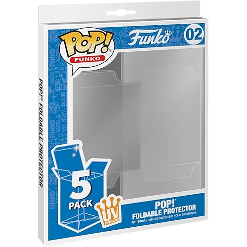 Funko POP Pop! 5 Pack Foldable Pop Protector Cases - UV Protected, Multicolor, Standard (53008)