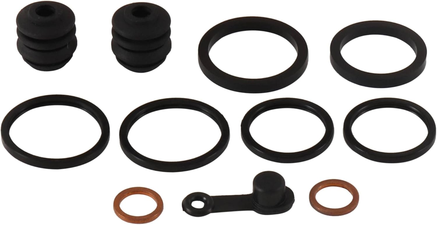 All Balls Racing Caliper Rebuild Kit 18-3081 Compatible With/Replacement For Yamaha TW200 Trailway 2001-2018, XT225 2001-2007, YZF-R1 2002-2003, YZF-R6 1999-2002