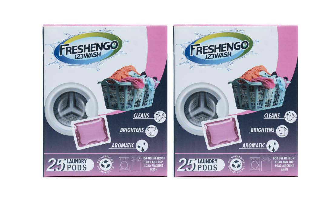 FRESHENGO 4 in 1 Liquid Detergent Pods For Front Load & Top Load