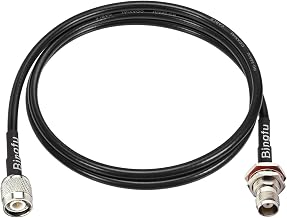 Bingfu RTK Survey GPS Antenna Extension Cable TNC Male to Female Bulkhead Mount RG58 Coax Jumper Cable 1m 3 feet for Vehicle Trimble Topcon Leica Sokkia GNSS RTK Receiver Marine Boat GPS Navigation