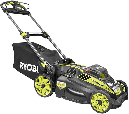 Miniatura 7 de Ryobi. Cortacésped autónomo RY40190 de 20 pulgadas con batería de iones de litio sin escobillas de 40 voltios con batería de 5.0 Ah y cargador