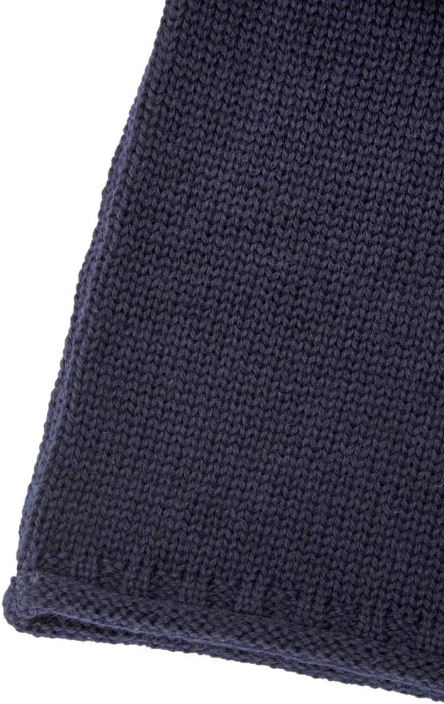 Aran Crafts Mens Plain Curl Neck Long Sleeve Sweater (100% Wool) - Image 5