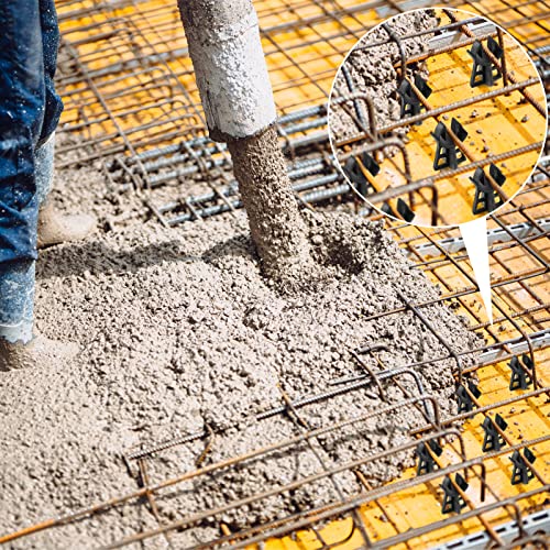 Construcción sólida resistente Hoolerry con 100 separadores de plástico para hormigón 5