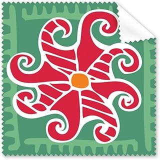 Red Sun Mexico Totems Ancient Civilization Drawing Cleaning Cloth Phone Screen Glasses Cleaner 5pcs