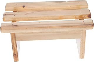 FOYTOKI Bath Bucket Wooden Stool Wood Bench Portable Bench Portable Step Stool Potty Training Stool Table Feet Rest Shower Chair Sauna Footrest Sauna Use Foot Rest Non-slip Stool Household