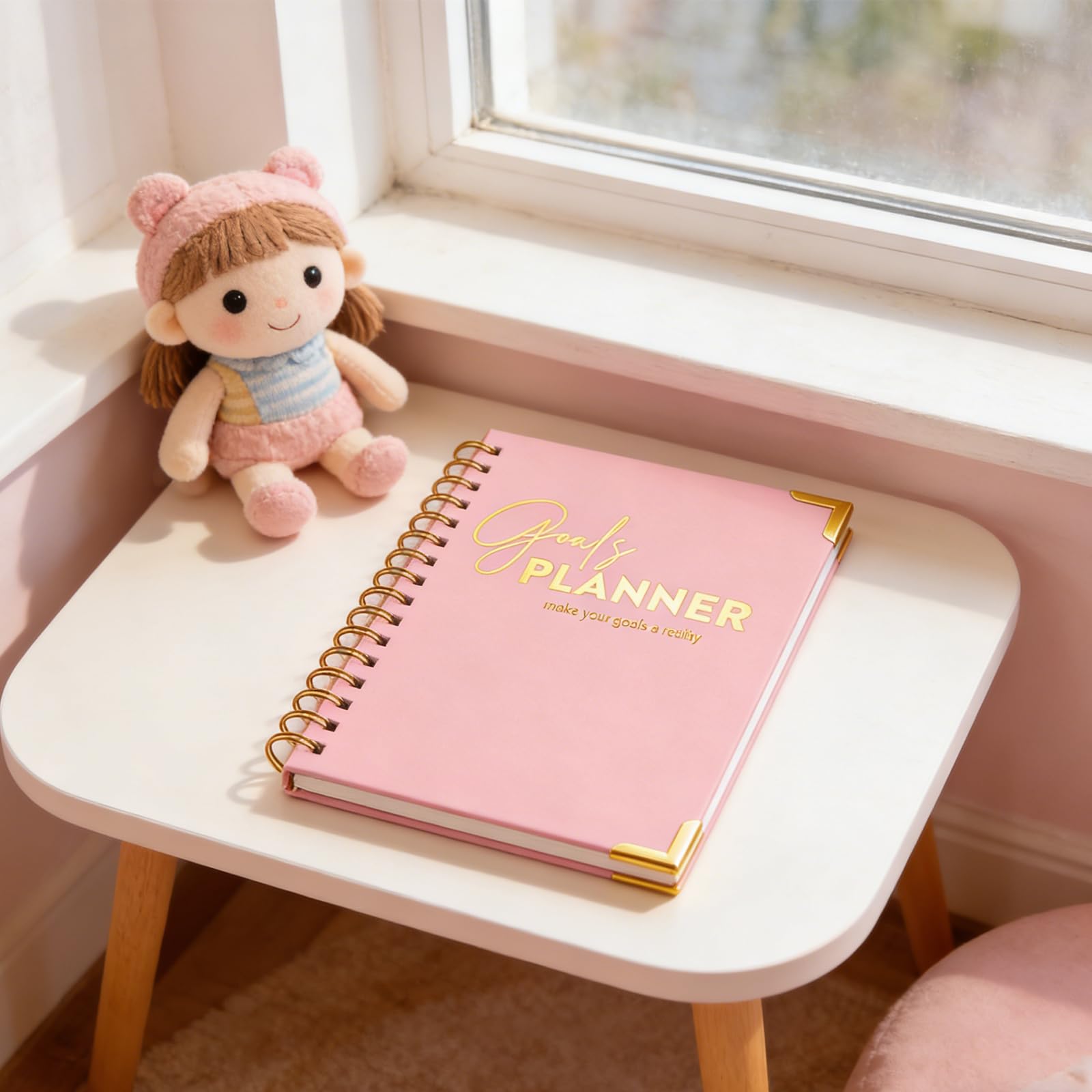 Elegante carta spessa con linguette laminate Ampio spazio per professionisti impegnati Agenda premium con copertina rigida con sezioni mensili settimanali gestione efficiente delle attività