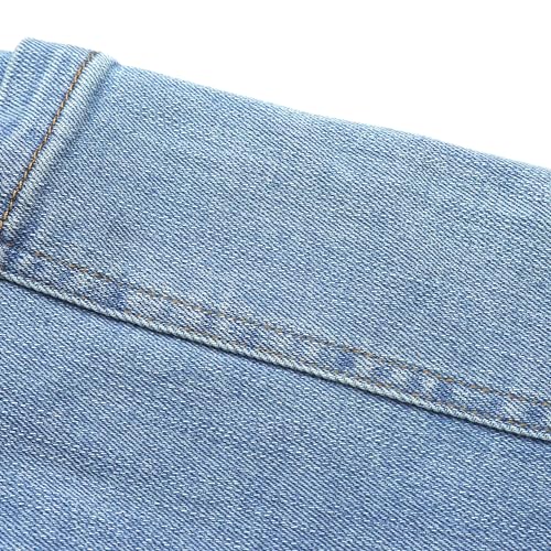 Pantalones vaqueros cargo de pierna ancha en mezclilla elástica premium 5