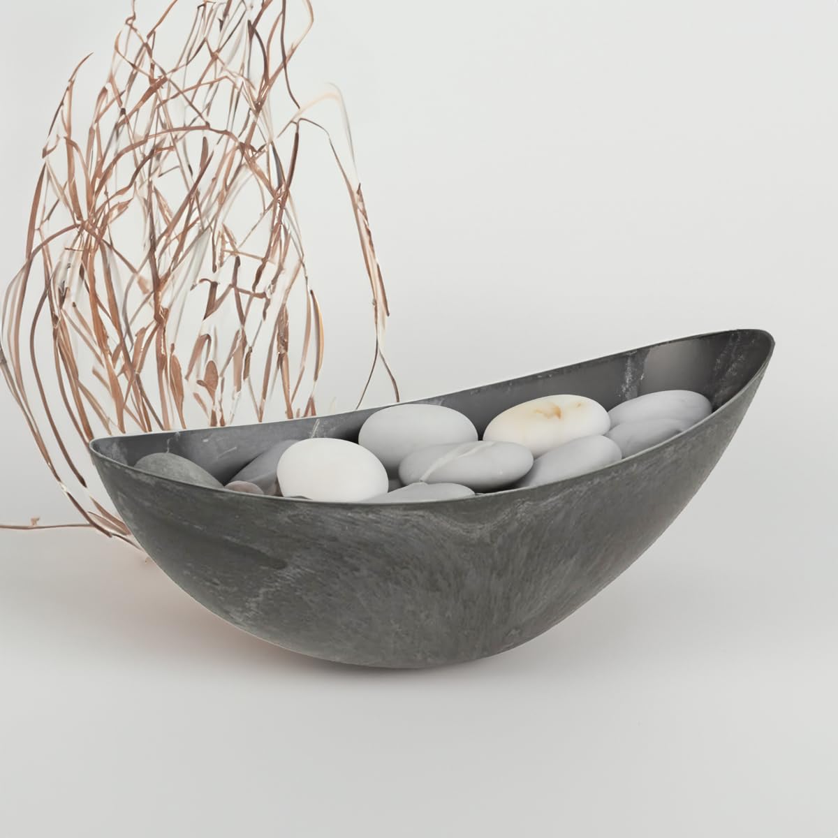 Matches21 Pot de fleurs en plastique Gris foncé 66 x 21 cm