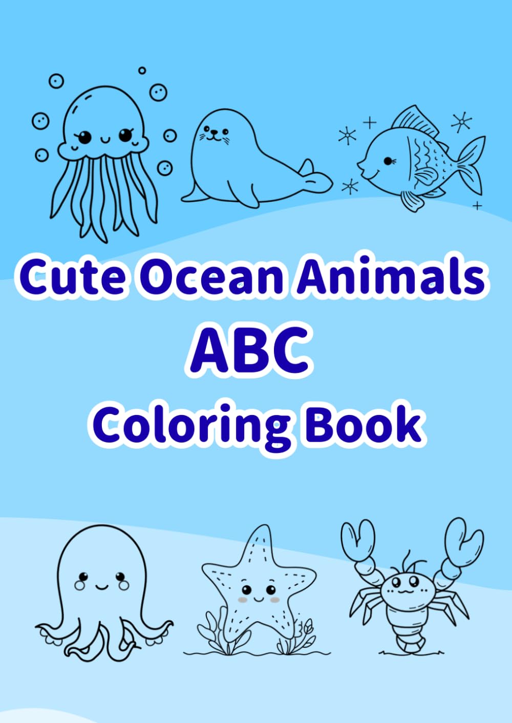 Cute Ocean Animals ABC Coloring Book