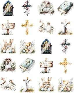 Religious Easter Nail Art Decals- Waterslide Nail Decals (Adult Small 0.3" inches)