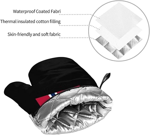 Miniatura 8 de Norway Flag - Juego de 4 manoplas de horno resistentes al calor