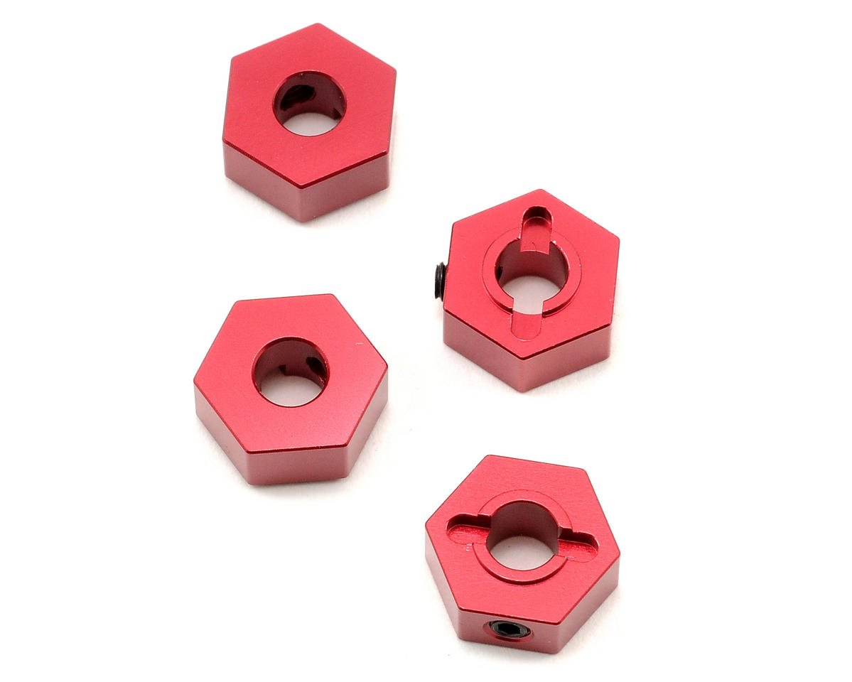 ST Racing Concepts ST1654R Aluminum Hex Adapters for Slash 4x4 (Red)