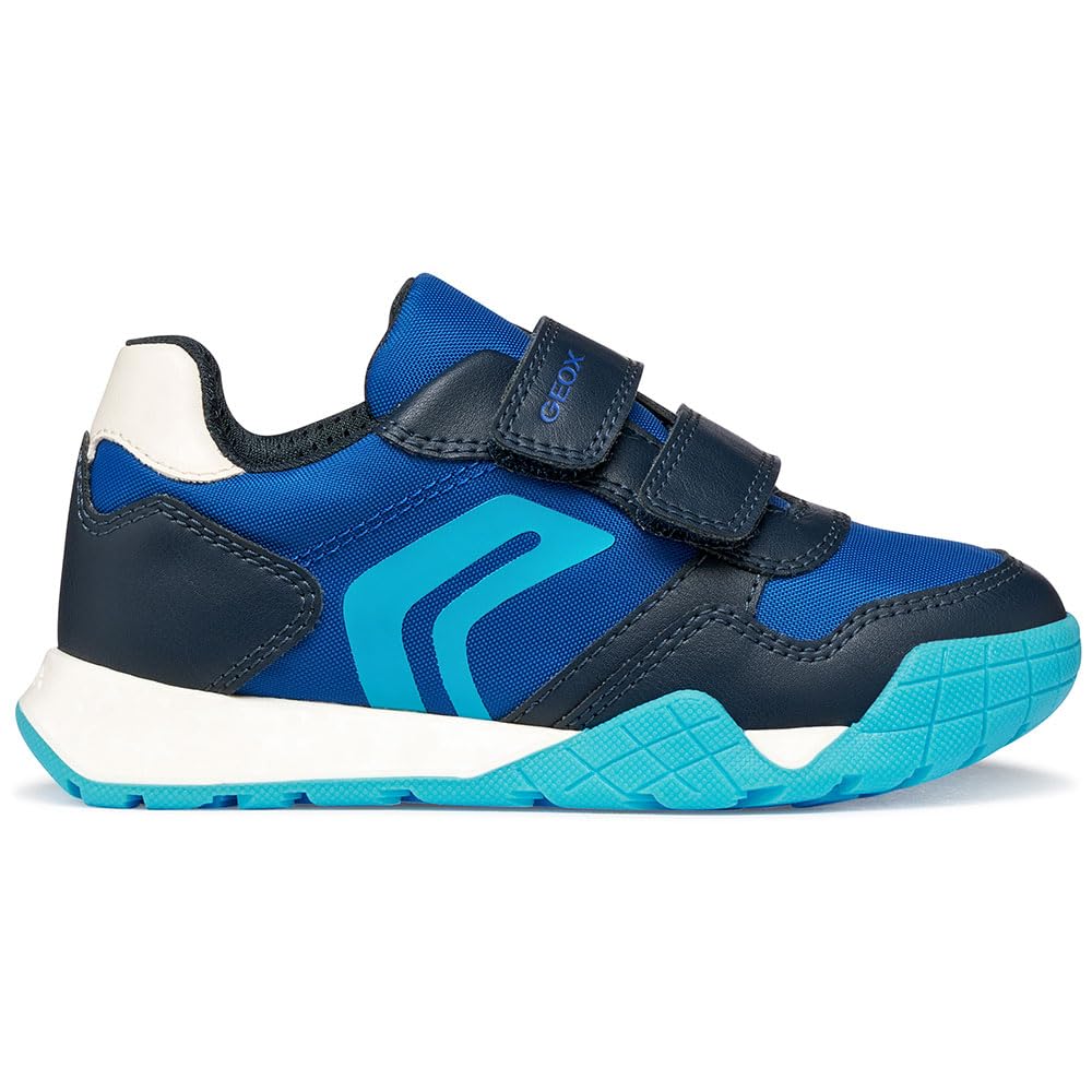 Geox J RANN-E Boy A Trainers, Royal/Navy, 37 EU