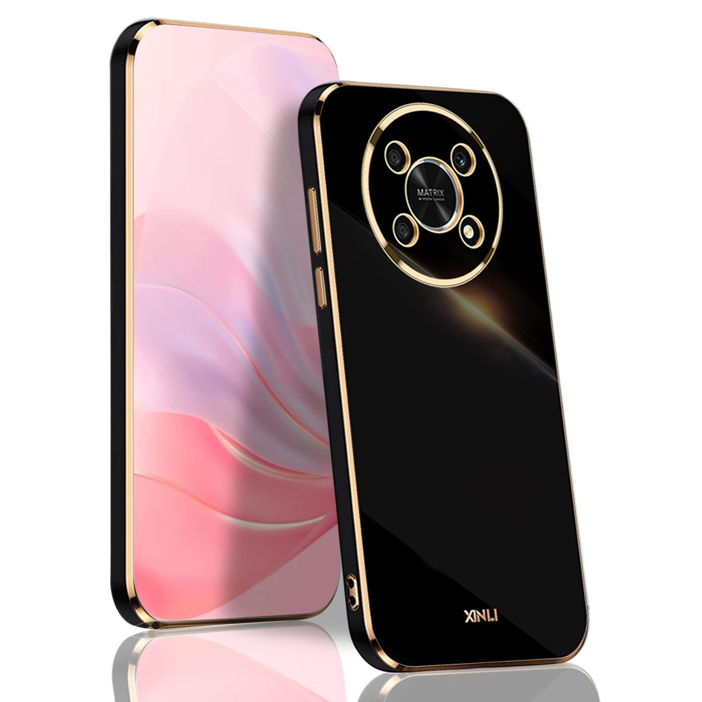 SEEKO Cover per Honor Magic4 Lite 5G, Silicone Morbido Ultra Sottile Custodia, Ibrido TPU Cover Cuscino d'Aria Tecnologia Paraurti in Gel Custodia a Protezione Completa - Blu