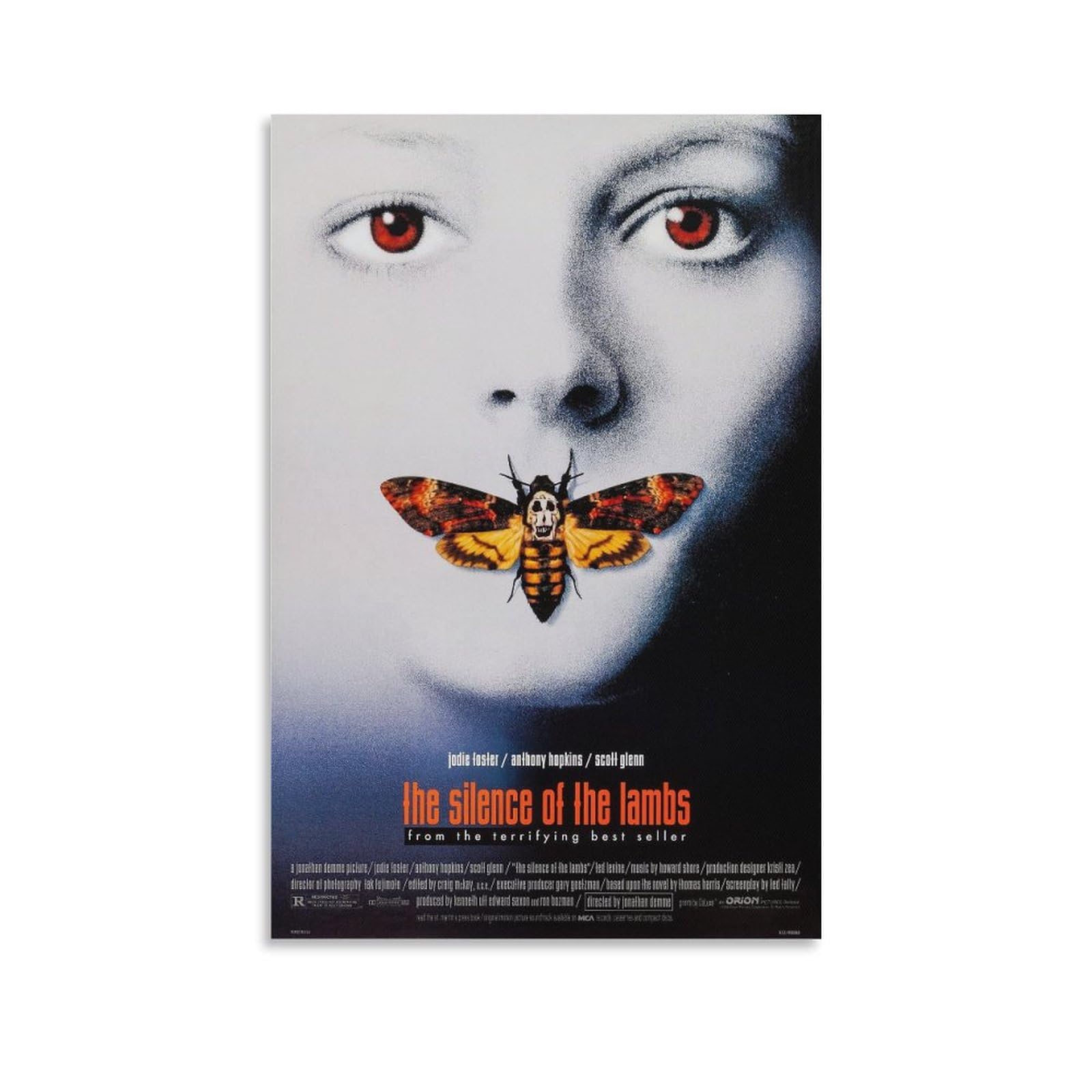 Amazon.co.jp: 映画ポスター 羊たちの沈黙 ポスター 装飾画 キャンバス