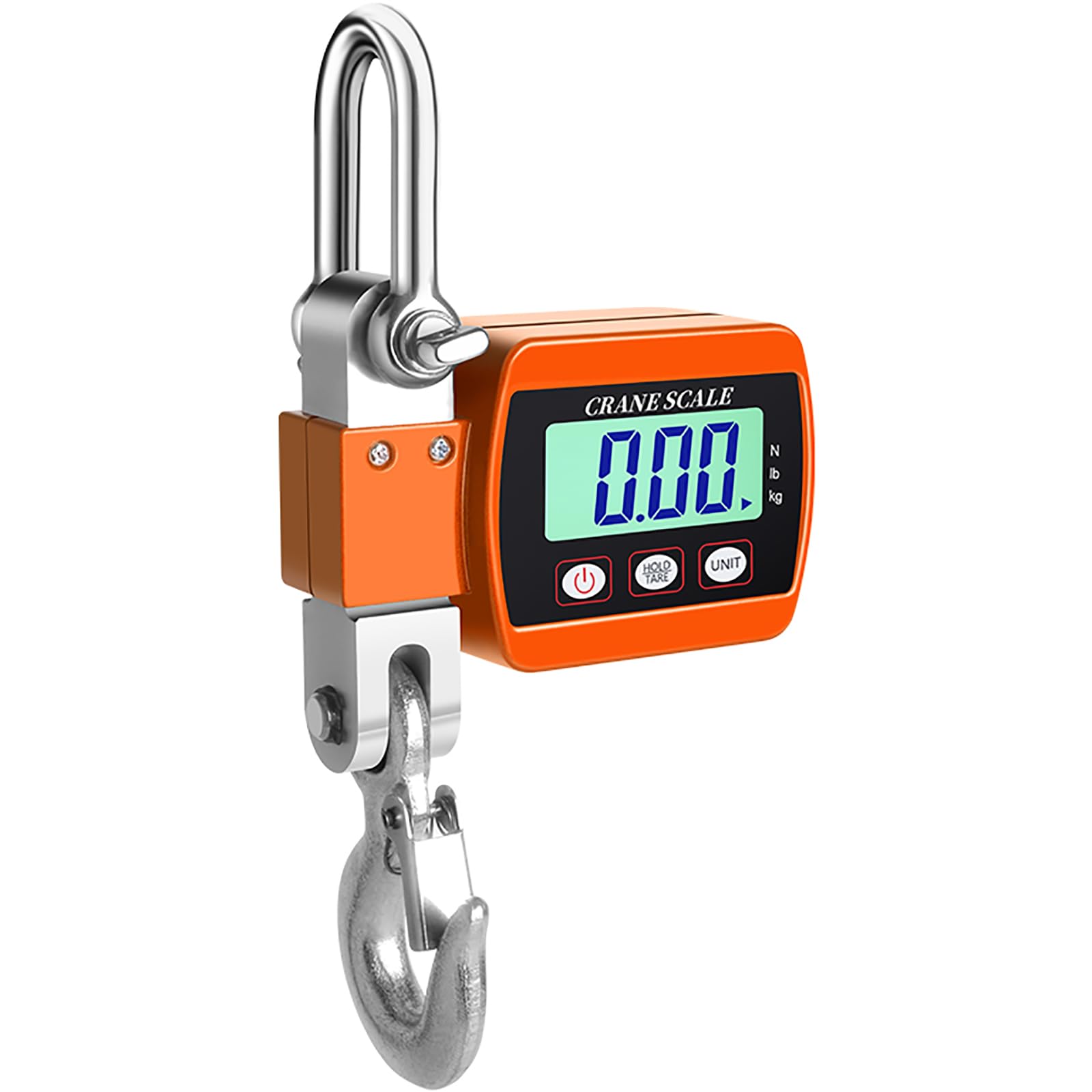 Báscula de grúa Digital portátil, 500 kg/300 kg, báscula Colgante Industrial Resistente, retroiluminación LCD, Cambio de Unidad/Cero para sitios de construcción, Viajes, mercados, Pesca