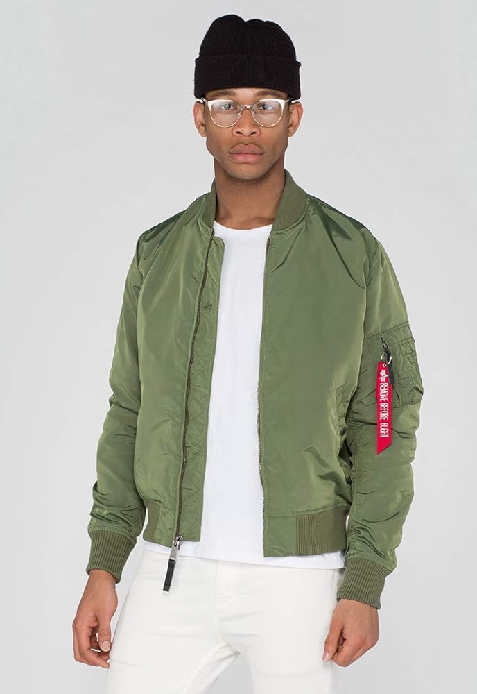 Alpha Industries Men Jacket, Green (Sage Green 01), Medium