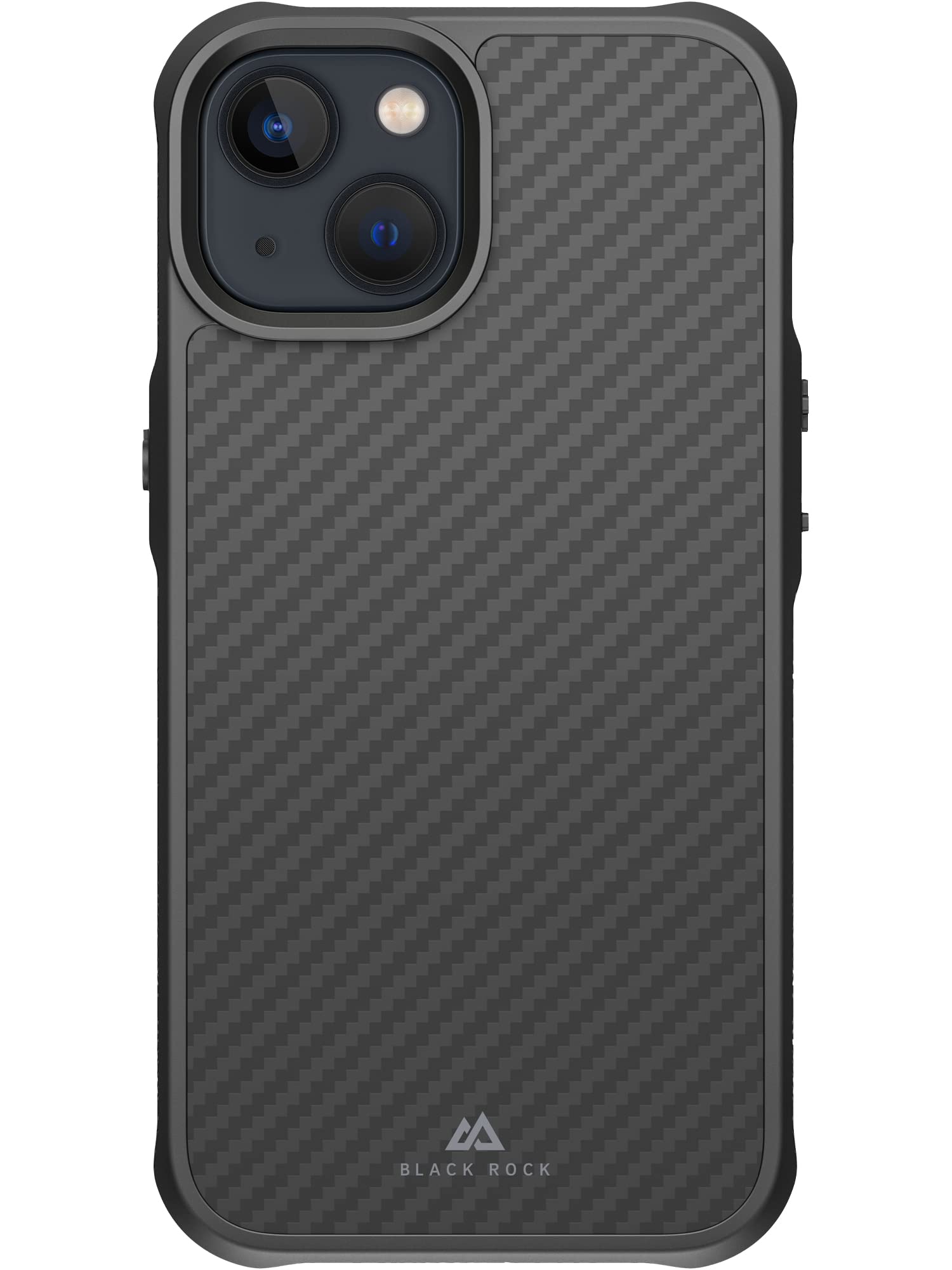 Coque carbone iPhone 14 Black Rock - Protection robuste noire