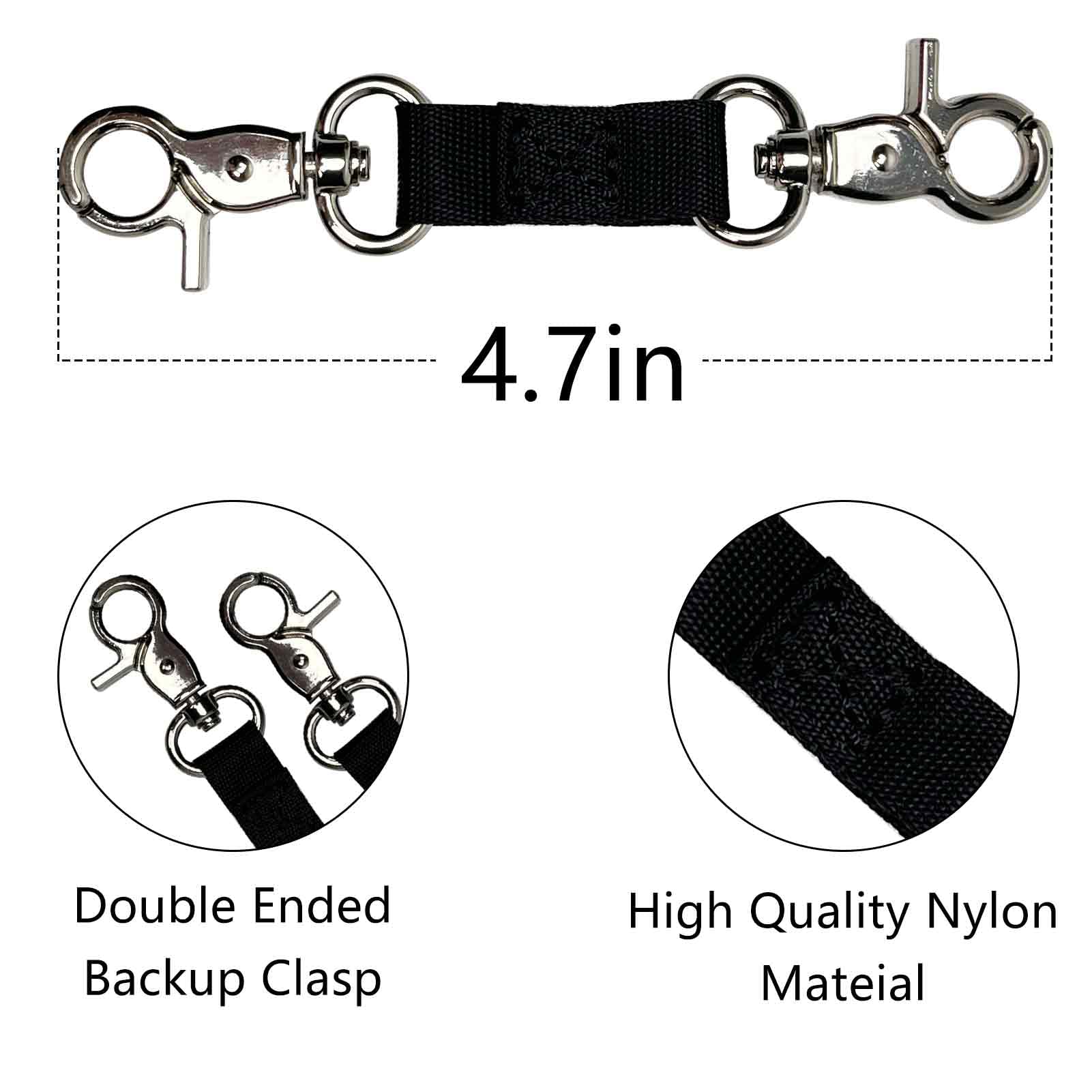 Lot De 2 Colliers Pour Harnais De Sécurité, Laisse Réglable à Double