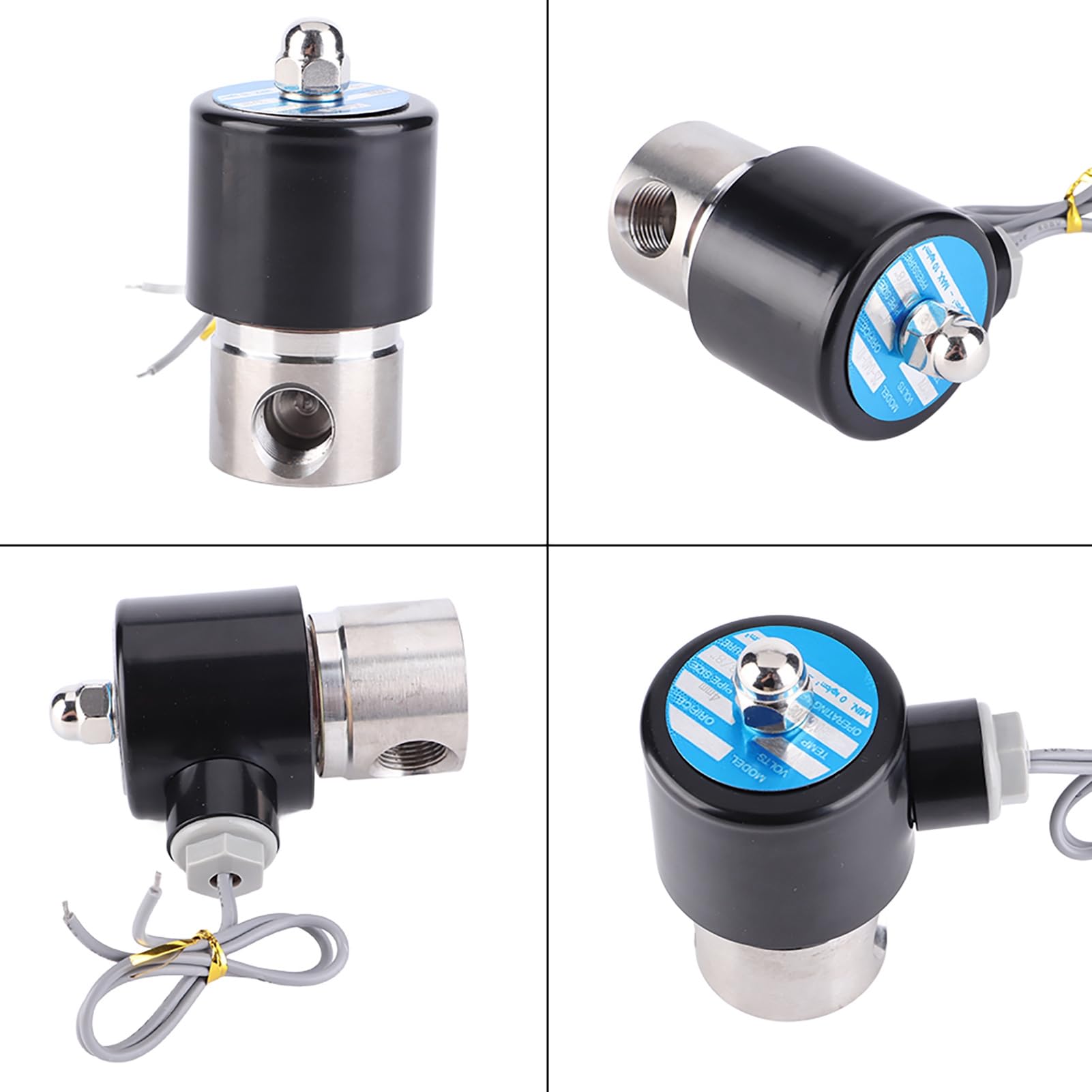 Vanne électrique DC 12V robuste à longue durée de vie