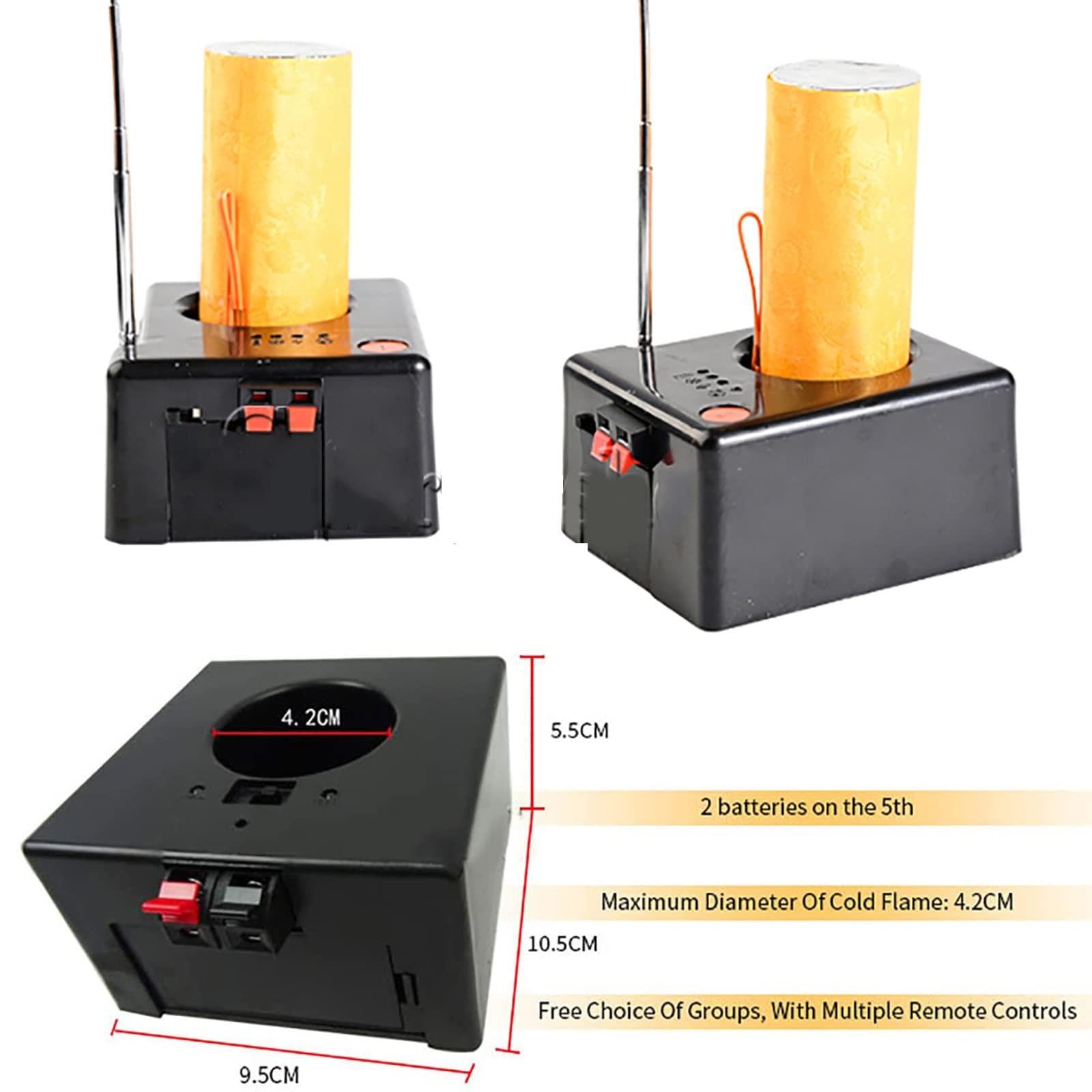 Kalter Pyro-Innenraum, Bühnenzündung, pyrotechnische Maschine, Hochzeitsdekoration, Festival, Party, kabellose Fernbedienung, Feuerwerksabfeuerungssystem,2-control12-seater
