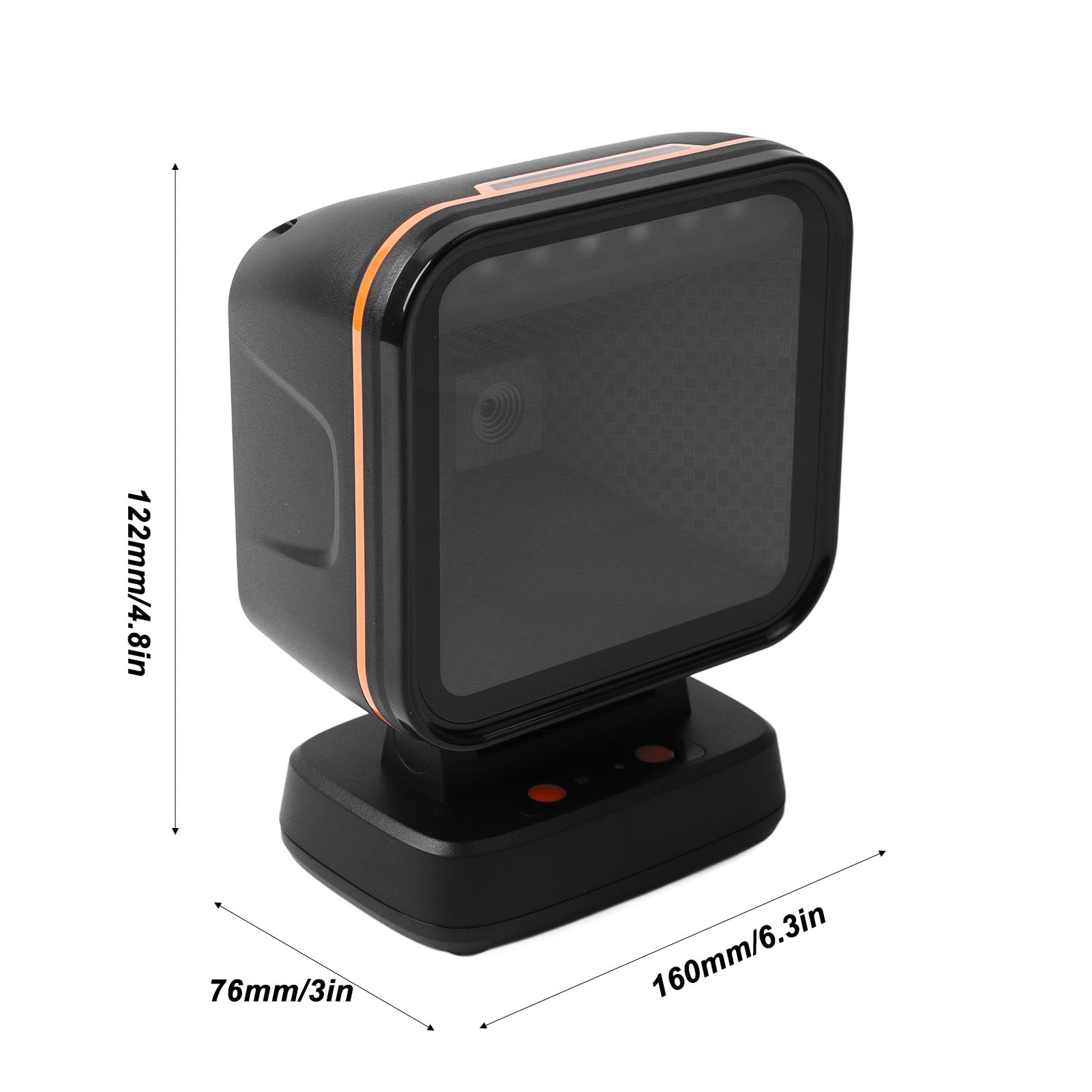 Lettore di Codici a Barre QR, Scanner di Codici a Barre da Tavolo, Rilevamento Automatico Kit Lettore di Codici a Barre Scanner della Piattaforma per Supermercato, Farmacia