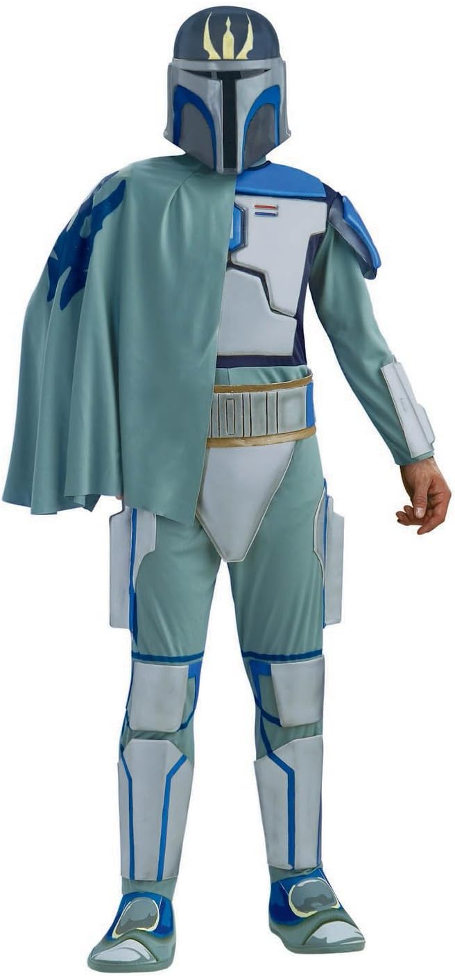 Rubies Men's Star Clone Wars Deluxe Pre Vizsla Costume, As Shown