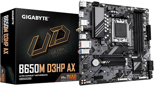 Gigabyte B650M D3HP AX - 1.0 - Motherboard - Micro ATX - Socket AM5 - AMD B650