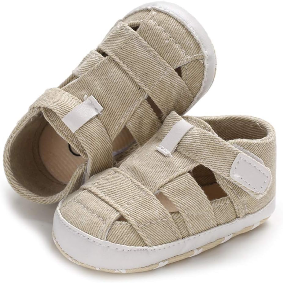 Sawimlgy Baby Boys Girls 2 Straps Summer Dress Sandals Infant Shoes Soft Sole Breathable First Walker Newborn Shoes