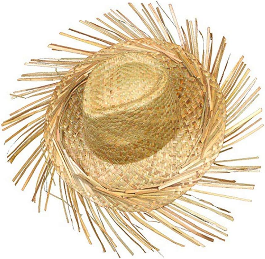 S/O Straw Hat Hawaii with Fringe Raffia Hat Straw Hats Hawaii Party