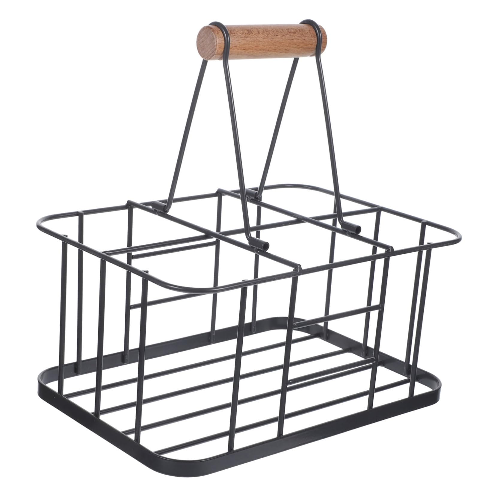 Cabilock 1 Pc Estante De Cerveza Portátil Organizador De Botellas Celebración De Cerveza Condimento De Alambre Encimera Canasta De Cerveza Alimento Viajar Alambres Metalicos Familiar Hierro