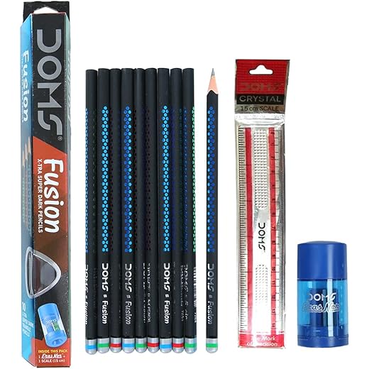 Doms Fusion Xtra Dark Pencil Box Pack of 30