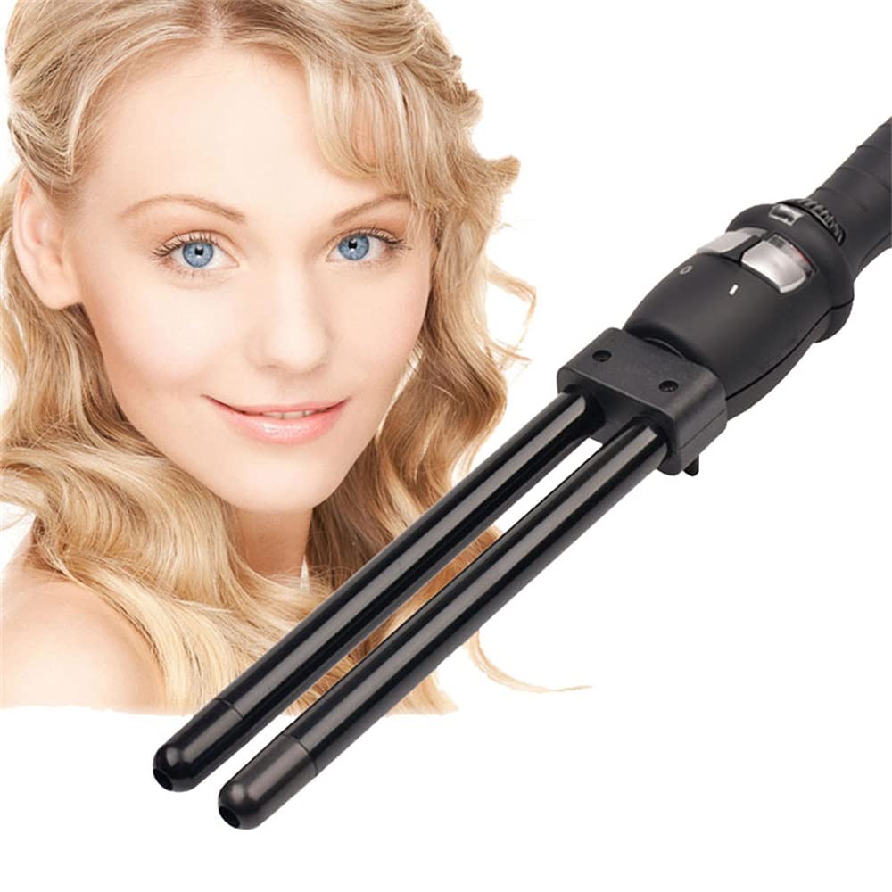 Amazon.com: 2 Barrel Hair Curler Wave Curling Wand, Double  display picture 1