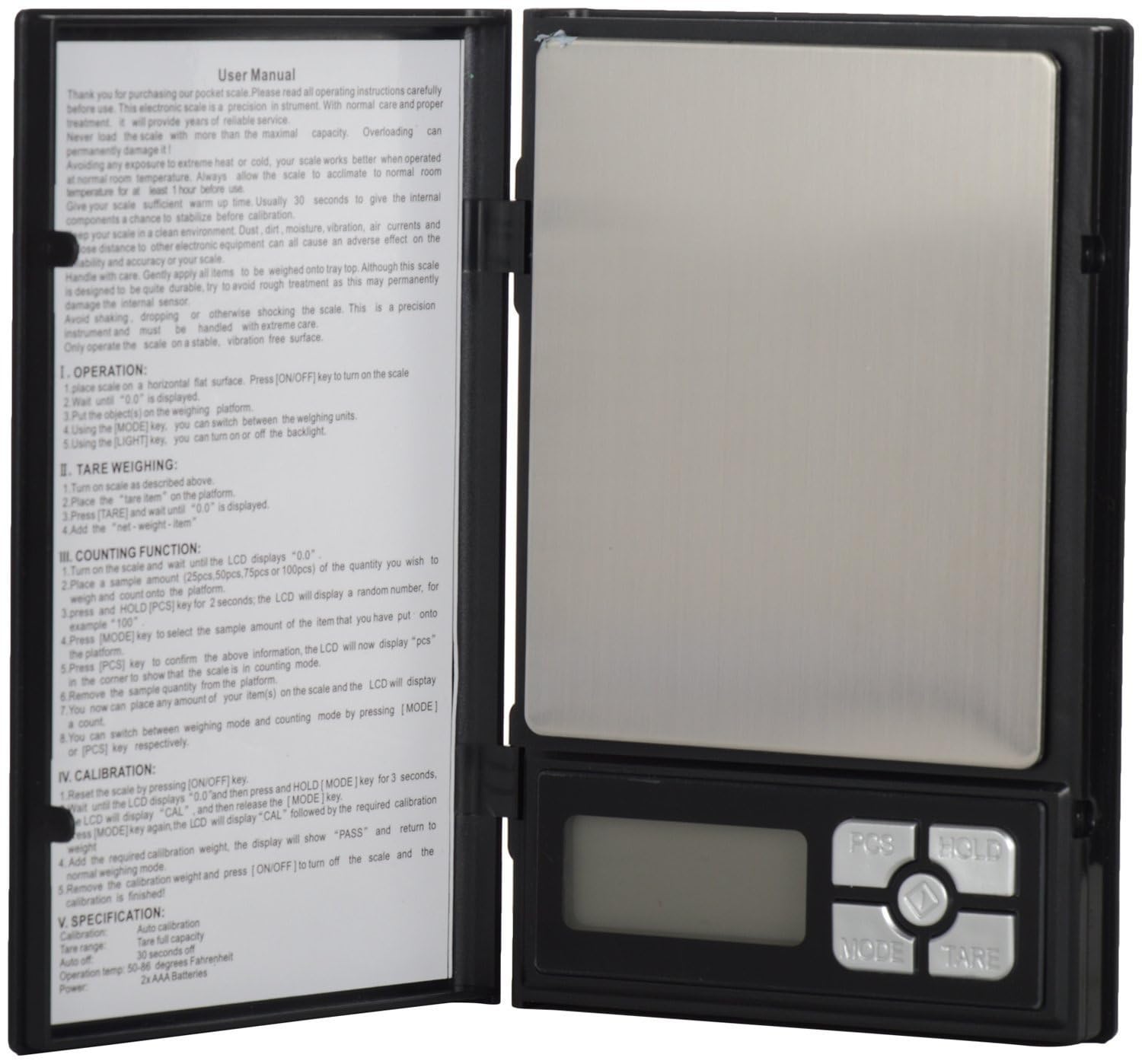 Notebook Series Digital Scale S50 | High Precision Weighing Device | Slim Portable Design | Ideal for Jewelry and Small Collectibles-image-18