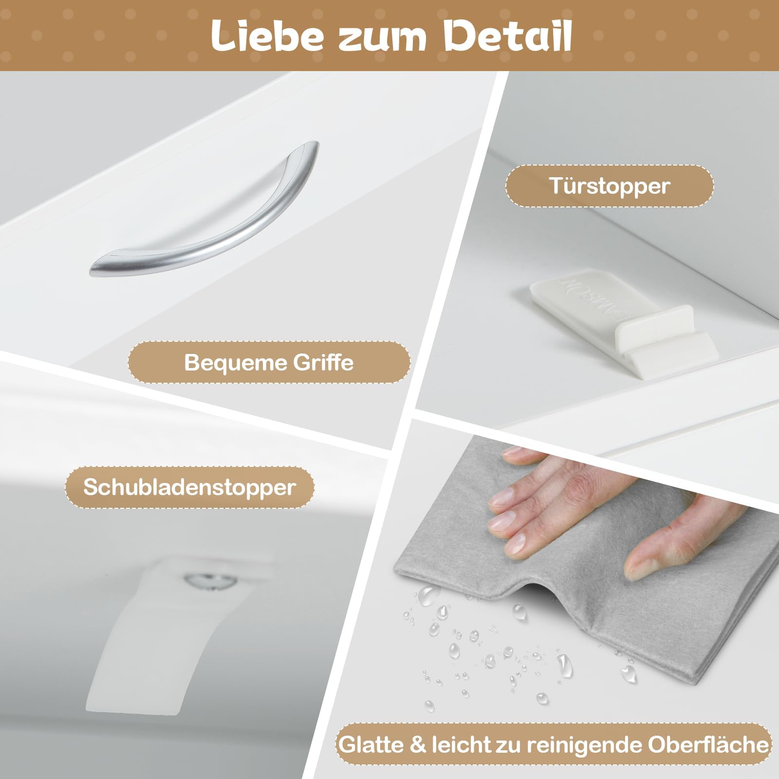 COSTWAY Schreibtisch Kinder Set mit Stuhl, Kinderschreibtisch mit Stauraum, Schülerschreibtisch mit Regal, offener Ablage & Schrank, Jugendschreibtisch für Jungen & Mädchen ab 3 Jahren (Weiß)