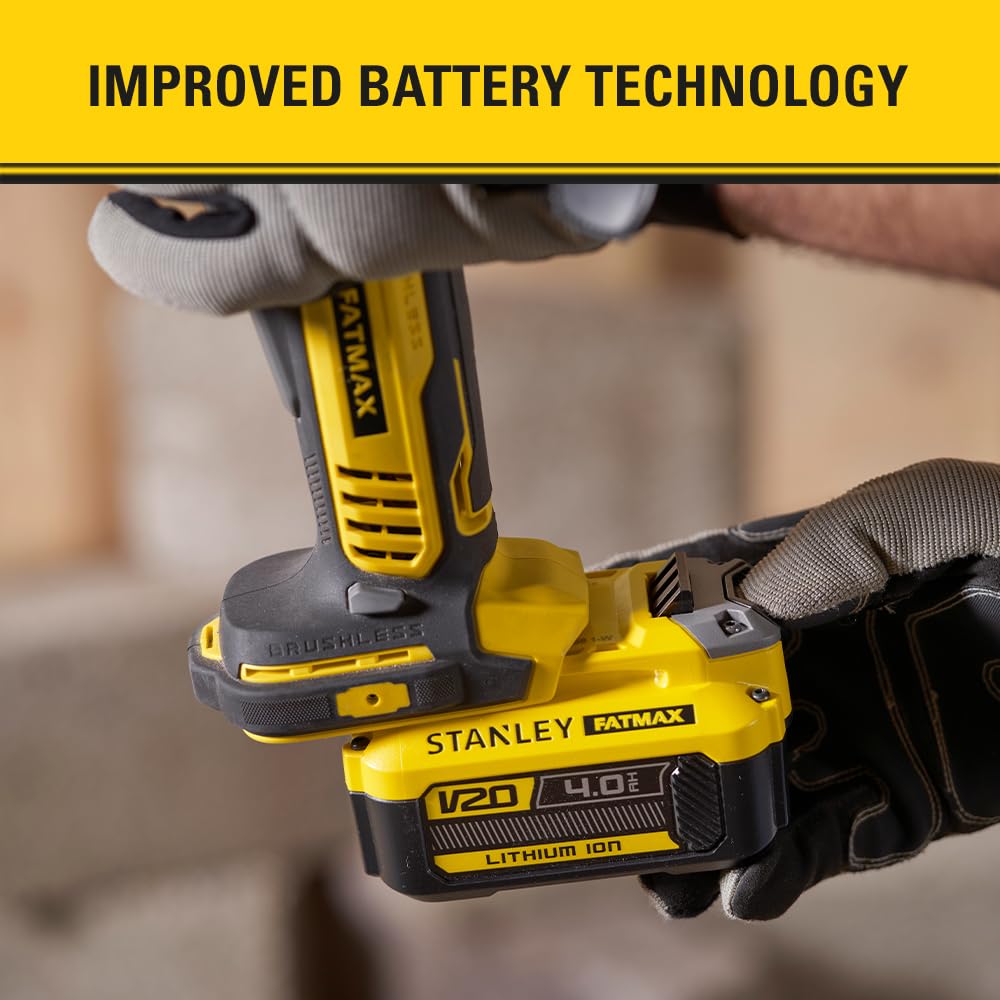 Stanley Fatmax V20 Szlifierka Kątowa, Czarny/Żółty, 18 V